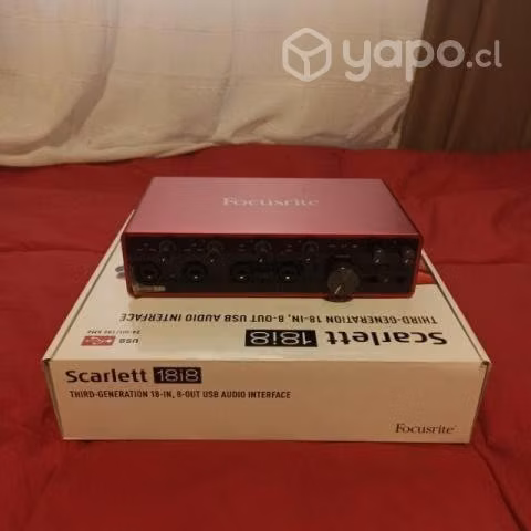 Interfaz Focusrite Scarlett 18i8 3ra-Gen