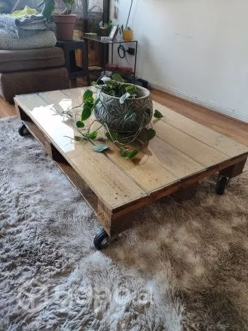 Mesa de centro de palets de 80 x 120 cm