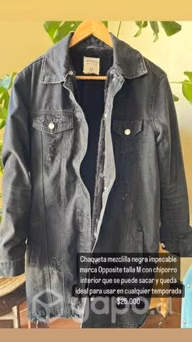 Chaquetas mezclilla chiporro interior desmontable