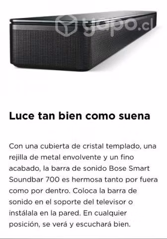 Barra de sonido bose 700