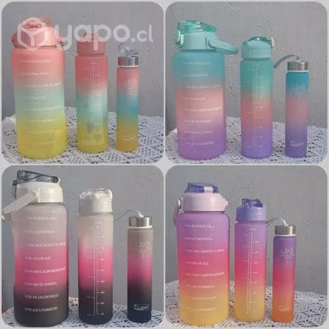 Tripack botellas motivacionales (Maipú)