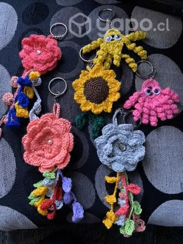 Lindos llaveros a crochet