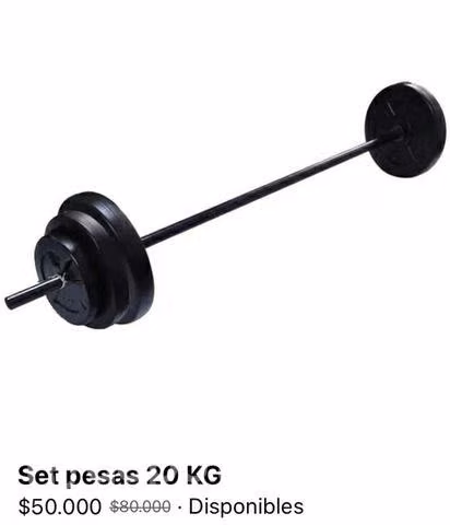 Set de pesas + Colchoneta