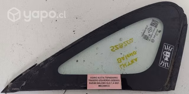 Vidrio Aleta Tapabarro Trasero Izquierdo (SZB202)