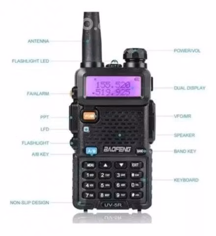 Radio Walkie Talkie Digital Baofeng Uv-5r Triband