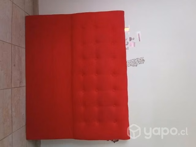 Respaldo felpa rojo