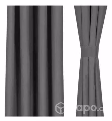 Set Cortina Blackout Calidad 2 Paños