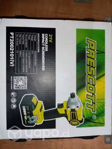 Atornillador de impacto prescott 21v