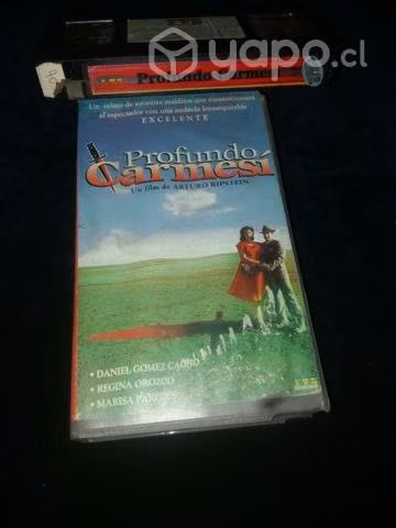 Película Profundo carmesí vhs