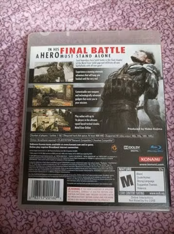 Metal gear solid 4 guns of the patriots ps3