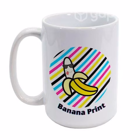 Taza Clásica 15 Onzas Personalizada / Banana Print