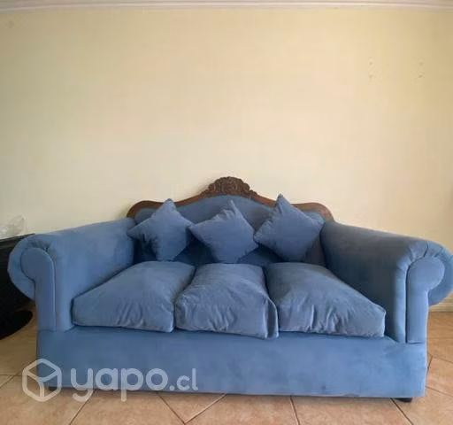 Sillon estilo colonial color calipso - Imagen 2