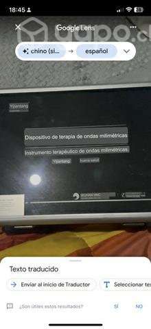 Fisioterapia máquina de ondas milimétricas - Imagen 2