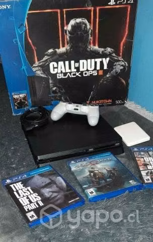 Sony PlayStation 4 Slim 500Gb + juegos+ disco duro