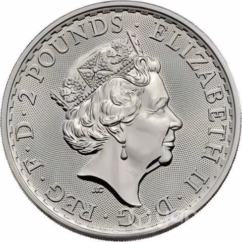 Moneda de plata britannia (reino unido) 1 oz