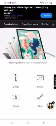 Galaxy tab s7 fe - Imagen 5