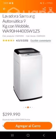 Lavadora Samsung