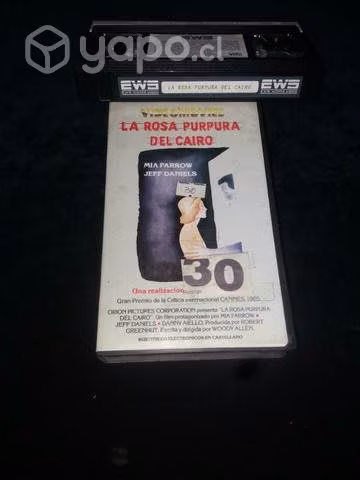 Película La rosa púrpura del Cairo vhs
