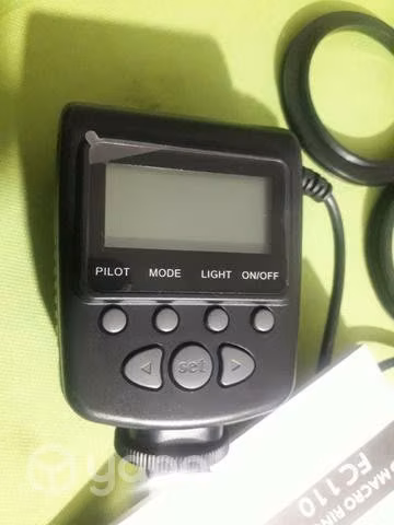 Flash y luz aro led para camaras
