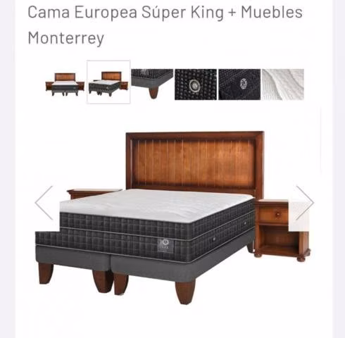 Cama europea super king marca cic nueva