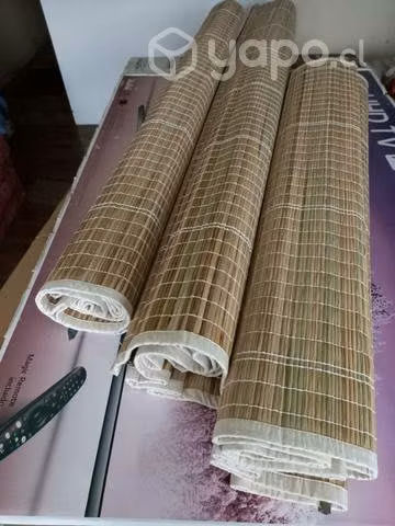 Cortinas de Totora Fina a medida protegen frío y calor