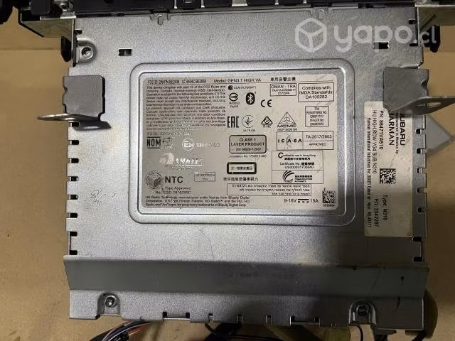 Radio subaru wrx 2018 0 - Imagen 3