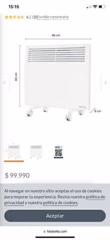 Calefactor eléctrico Bosca