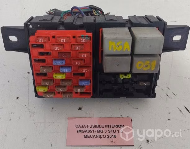 Caja Fusible Interior MG 3 STD 1.5 2015