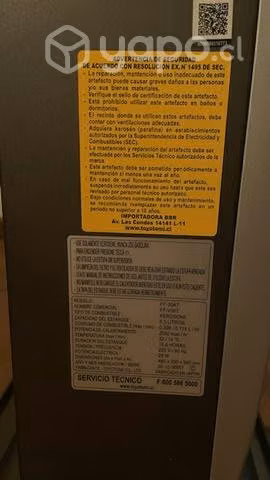 Estufa Toyotomi Ff-v30t