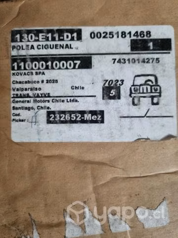 Polea de cigüeñal