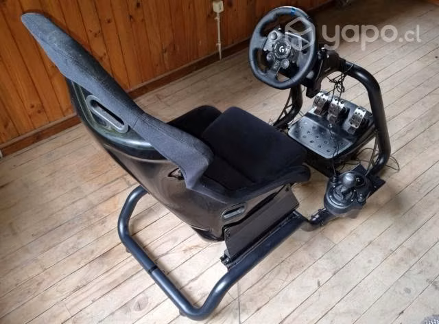 Asiento Simulador Carrera+ Volante G923 + Palanca - Imagen 2
