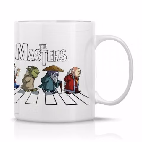 Taza/Tazon/Mug The Masters Parodia Star Wars Blanc