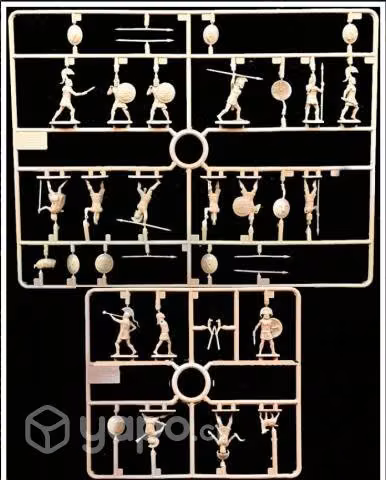 Maqueta De Figuras De Infantería Espartana (41), 1