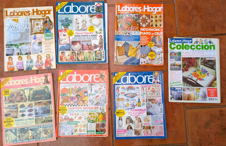 Oferto Revista Manualidades ,Labores, 7 ejemplares,buen estado
