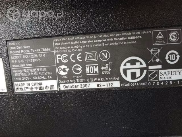 Monitor Packard Dell de 17 pulgadas - Imagen 2