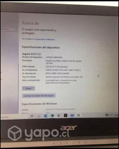 Notebook acer Aspire A514-53