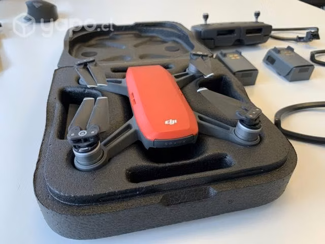 Dji Spark Rojo Fly More Combo