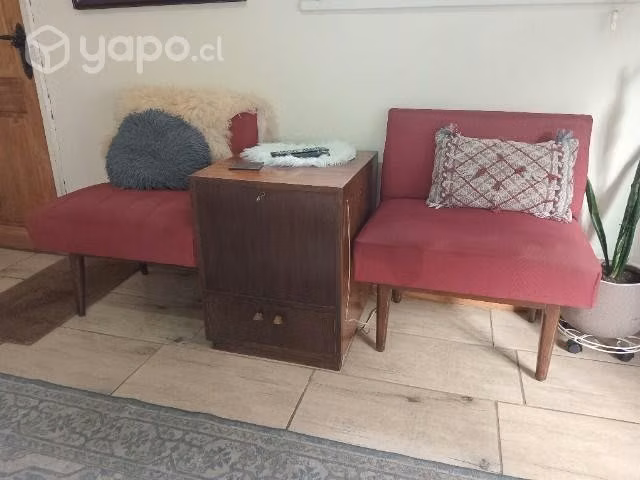 Antiguo Sofá con mueble - Imagen 6