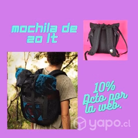 Mochila roll top personalizada
