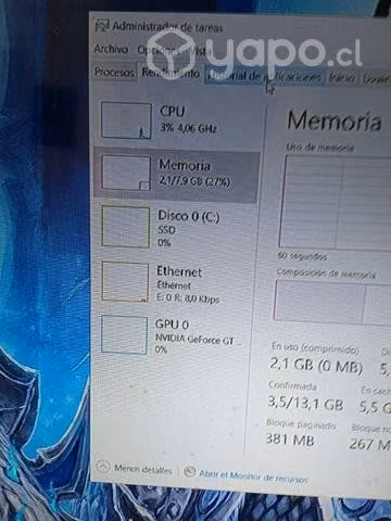 PC HP + teclado y mouse
