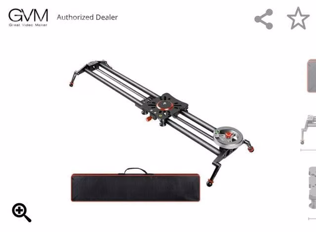 Slider gvm para cámara