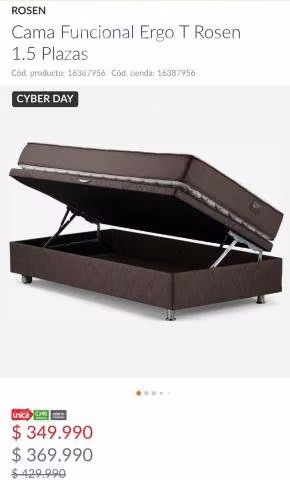 Cama funcional 1.5 ergo t rosen
