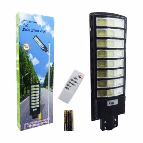 Foco Poste Solar 400 Watt 24 Placas 792 LED
