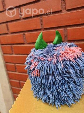 Mini torta monstruo monster c regalo día del niño - Imagen 3