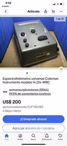 Espectofotometro antiguo adorno - Imagen 4