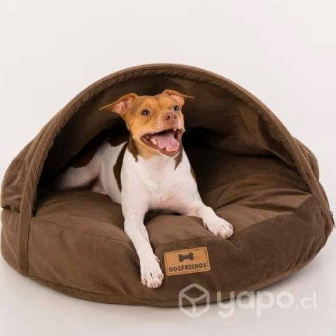 Cama Cueva Iglú Con Capucha Perros Gatos Mascotas