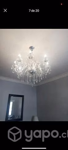 Lámpara de Cristal 8 luces nueva
