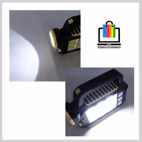 Linterna Solar con Carga USB