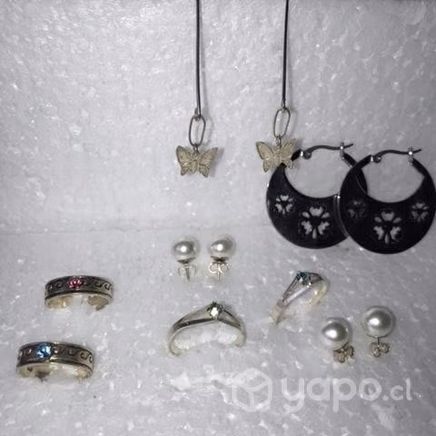 Set de Joyas plata Italiana 980 y 925