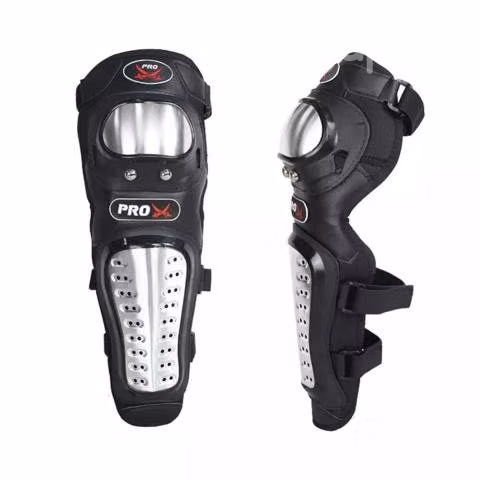 Set Rodilleras + Coderas Metálicas Para Moto Moto